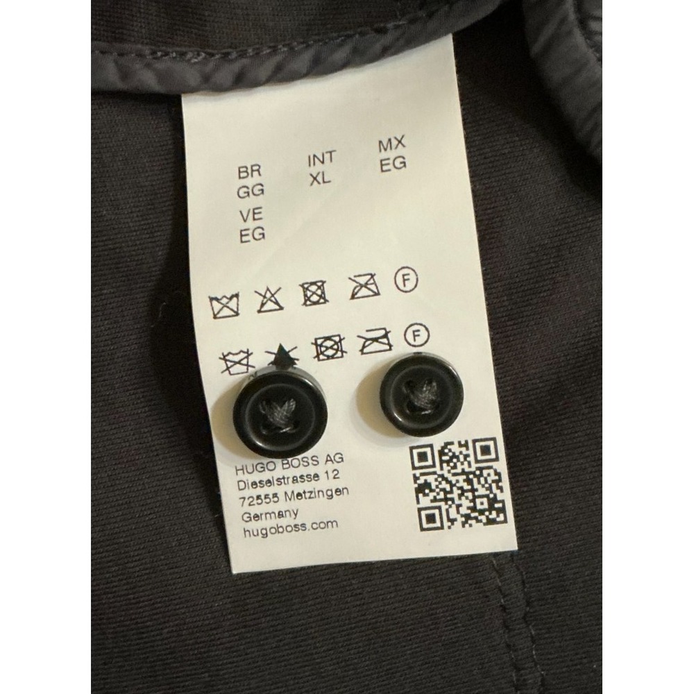 BOSS Hugo Boss Russell Quilted Shirt Jacket Mens XL Black Slim Fit Insulated - Picture 5 of 8